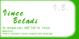 vince beladi business card